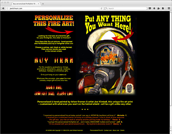 Web site - JoelsFireArt.com
